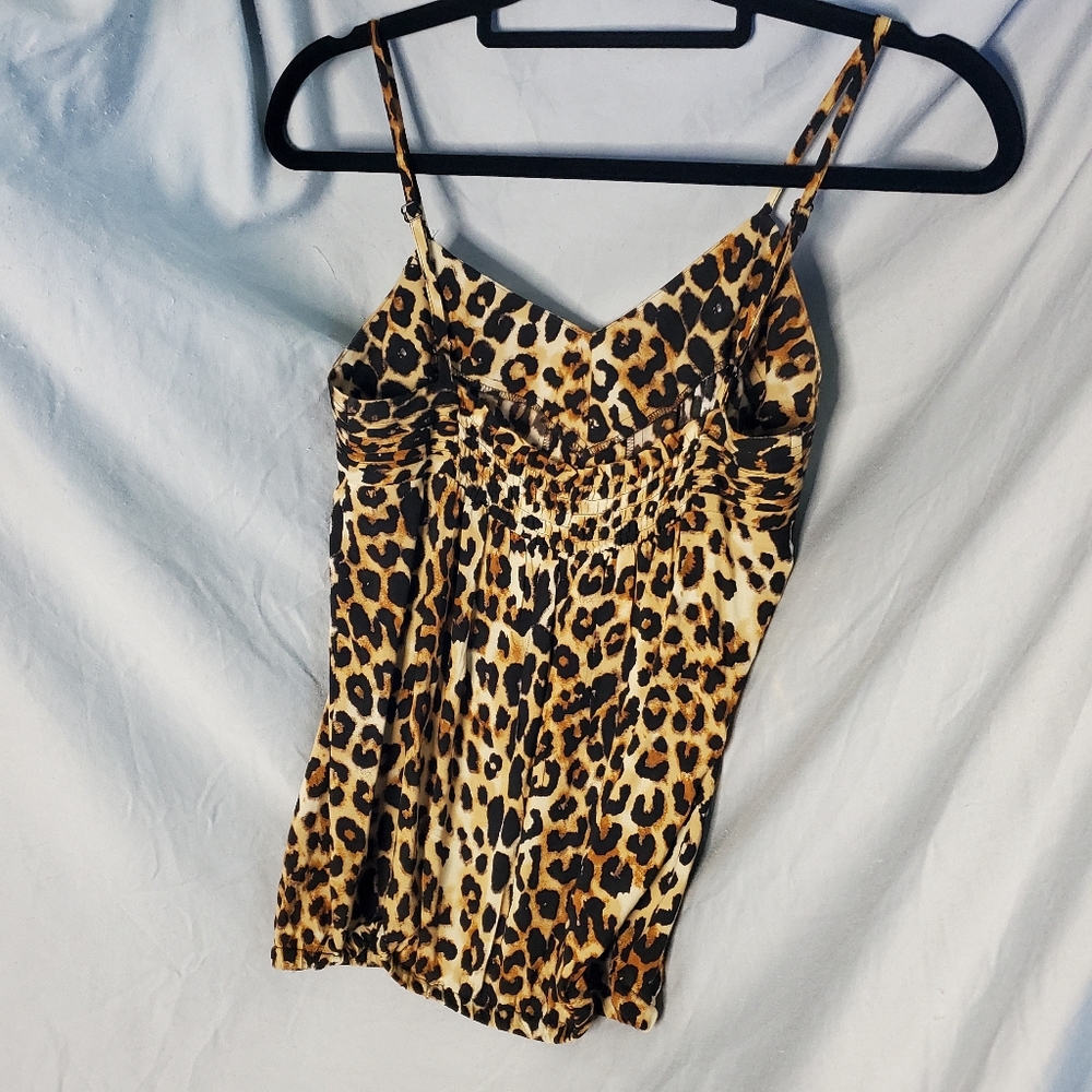 Express Spaghetti Strap animal print top size small - Picture 9 of 12